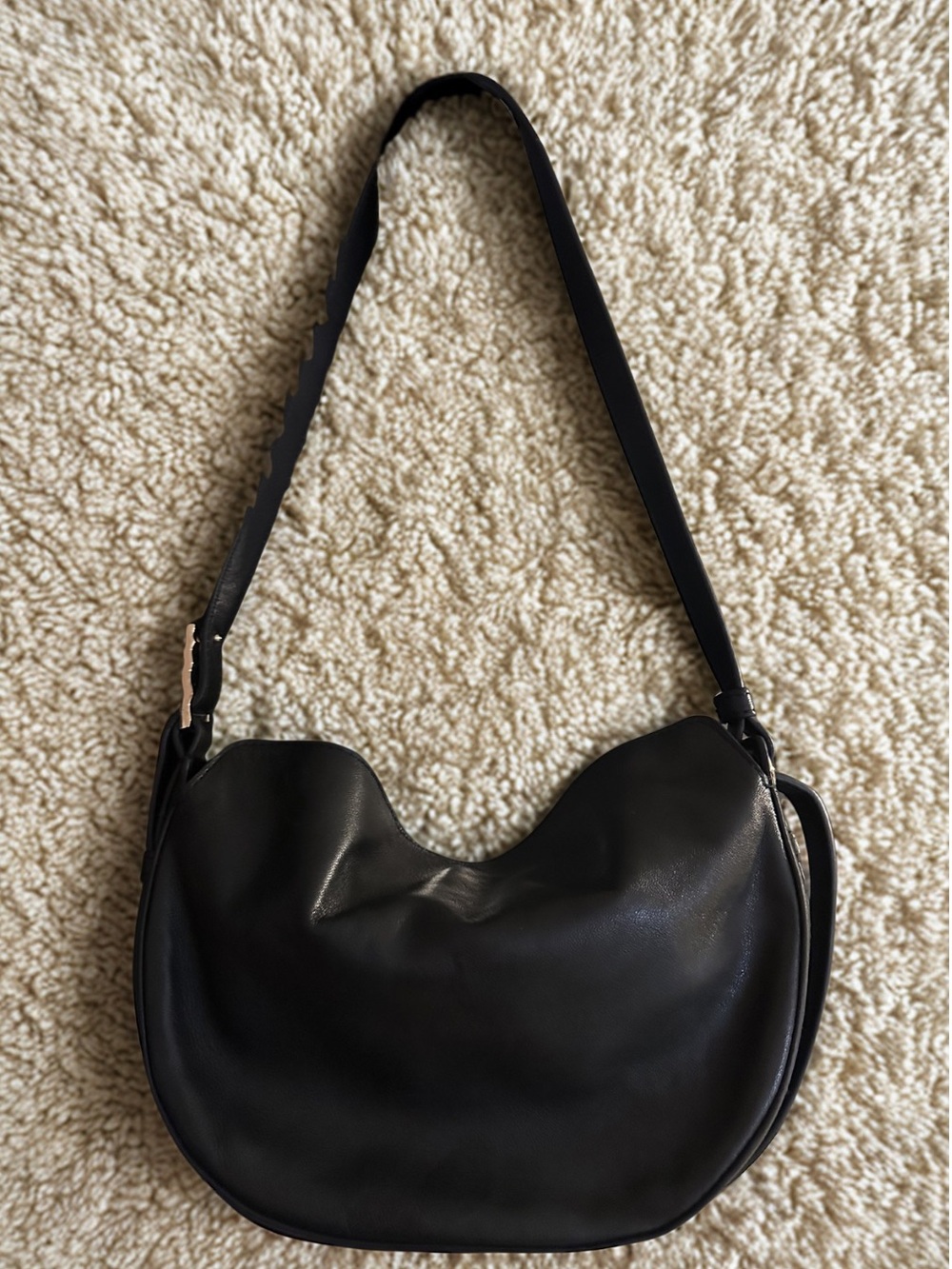 & Other Stories Leather Black Handbag